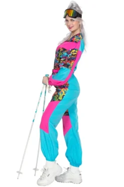 Retro Ski Heldragt Dame