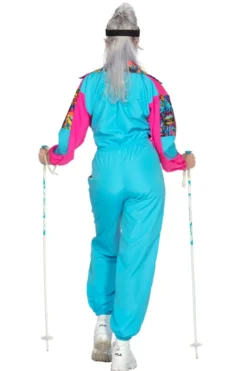 Retro Ski Heldragt Dame