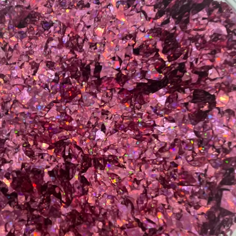 Revet Konfetti - Holografisk Pink, 14gr