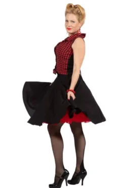 Rockabilly Rizzo Kostume m/Skjorte & Nederdel