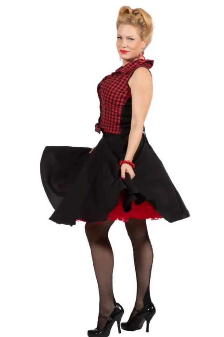 Rockabilly Rizzo Kostume m/Skjorte & Nederdel