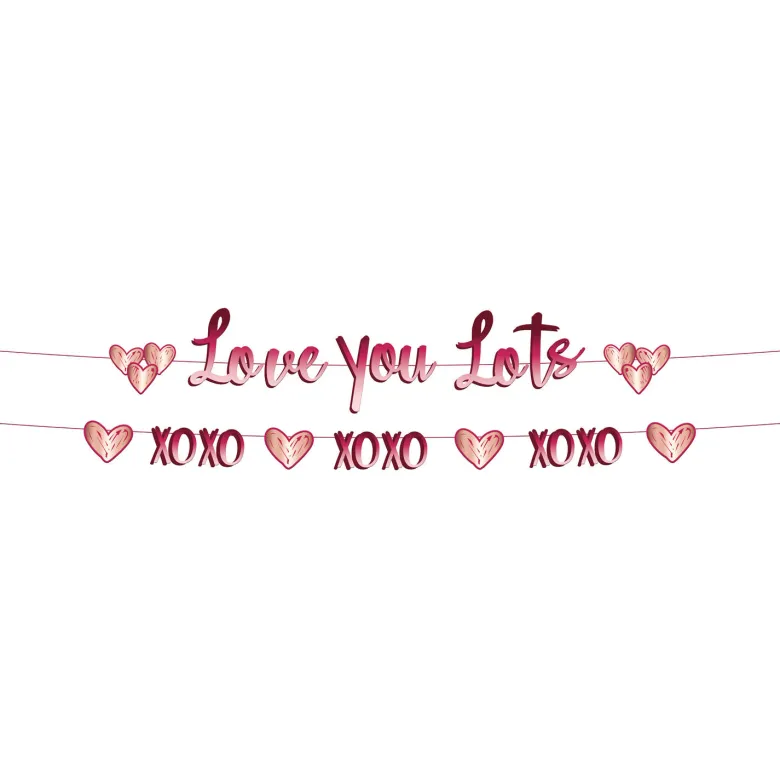 Romantisk "LOVE YOU LOTS" Guirlande