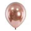 Rosegold Balloner Chrome 30 cm, 10 stk.