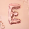 Rosegold Bogstav Ballon 35 cm - E