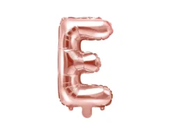 Rosegold Bogstav Ballon 35 cm - E