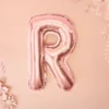 Rosegold Bogstav Ballon 35 cm - R