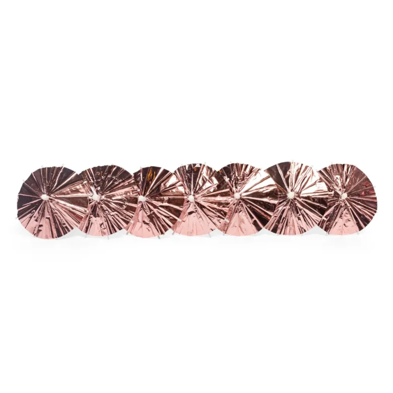 Rosegold Drinks Parasoller, 10 stk.