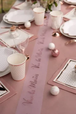 Rosegold Glitter Julekugler, Pakke m/10 stk. Assorteret