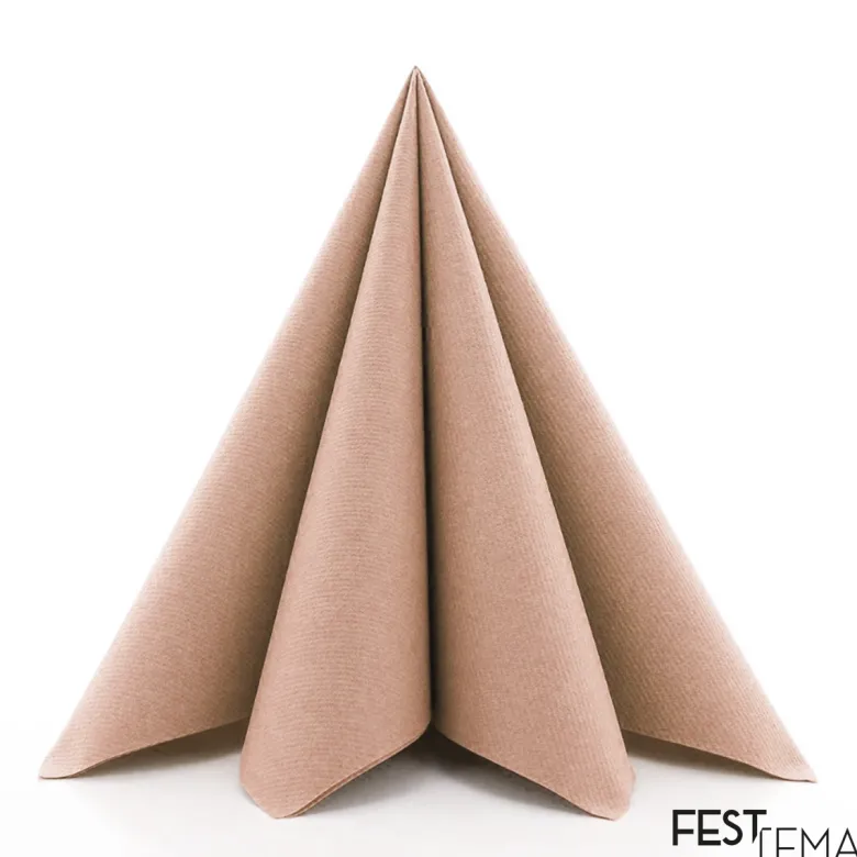 Rosegold Luksus Servietter, 40 x 40 cm, 20 stk.