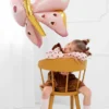 Rosegold Sommerfugl Folie Ballon, 110cm
