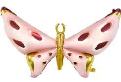 Rosegold Sommerfugl Folie Ballon, 110cm