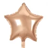 Rosegold Stjerne Folie Ballon
