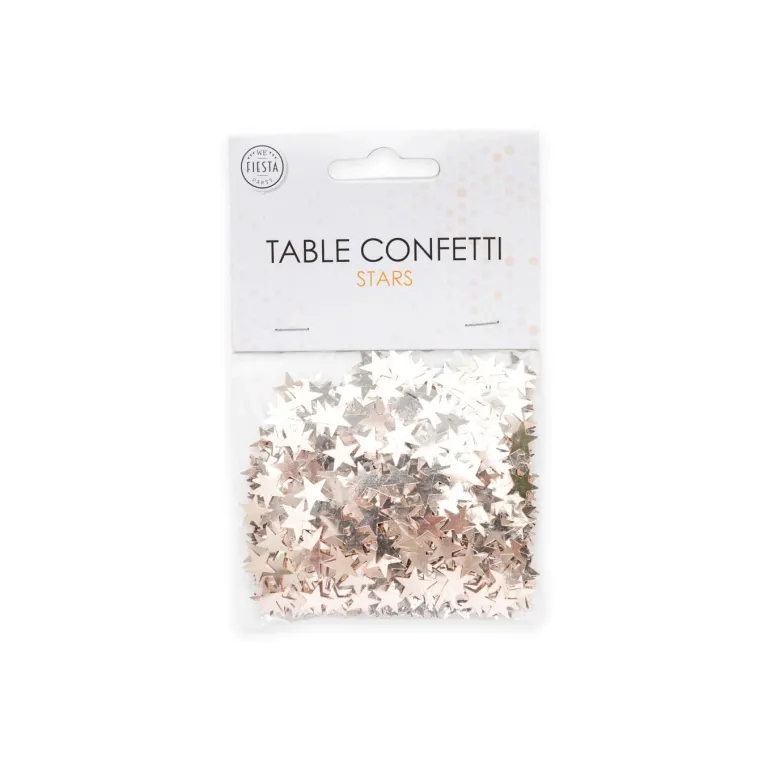 Rosegold Stjerne Konfetti, 14 gr