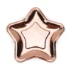 Rosegold Stjerne Paptallerkner