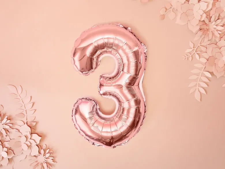 Rosegold Tal Ballon 35 cm - 3