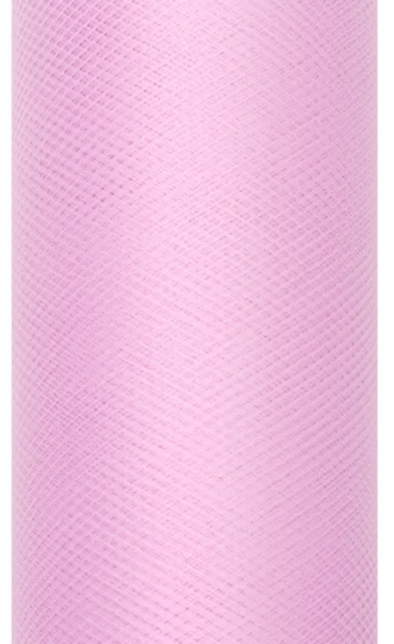 Rulle med bonderosa tyl 0.30 x 9m