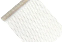 Rulle med hvid organza med guld