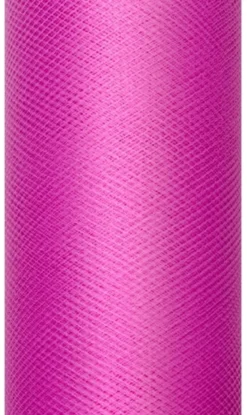 Rulle med mørk pink tyl 0.30 x 9m