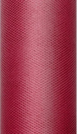 Rulle med vinrødt tyl 0.30 x 9m