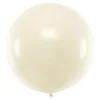 Rund Ballon 1m Metallic Pearl
