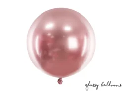 Rund Blank Ballon 60 cm Rosaguld