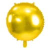 Rund Folie Ballon, 80 cm, Guld