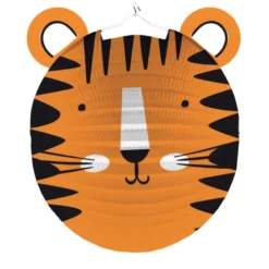 Rund "Get Wild" Tiger Lanterne, 25 cm