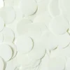 Rund Hvid Konfetti 1 cm, 14gr