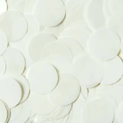 Rund Hvid Konfetti 1 cm, 14gr