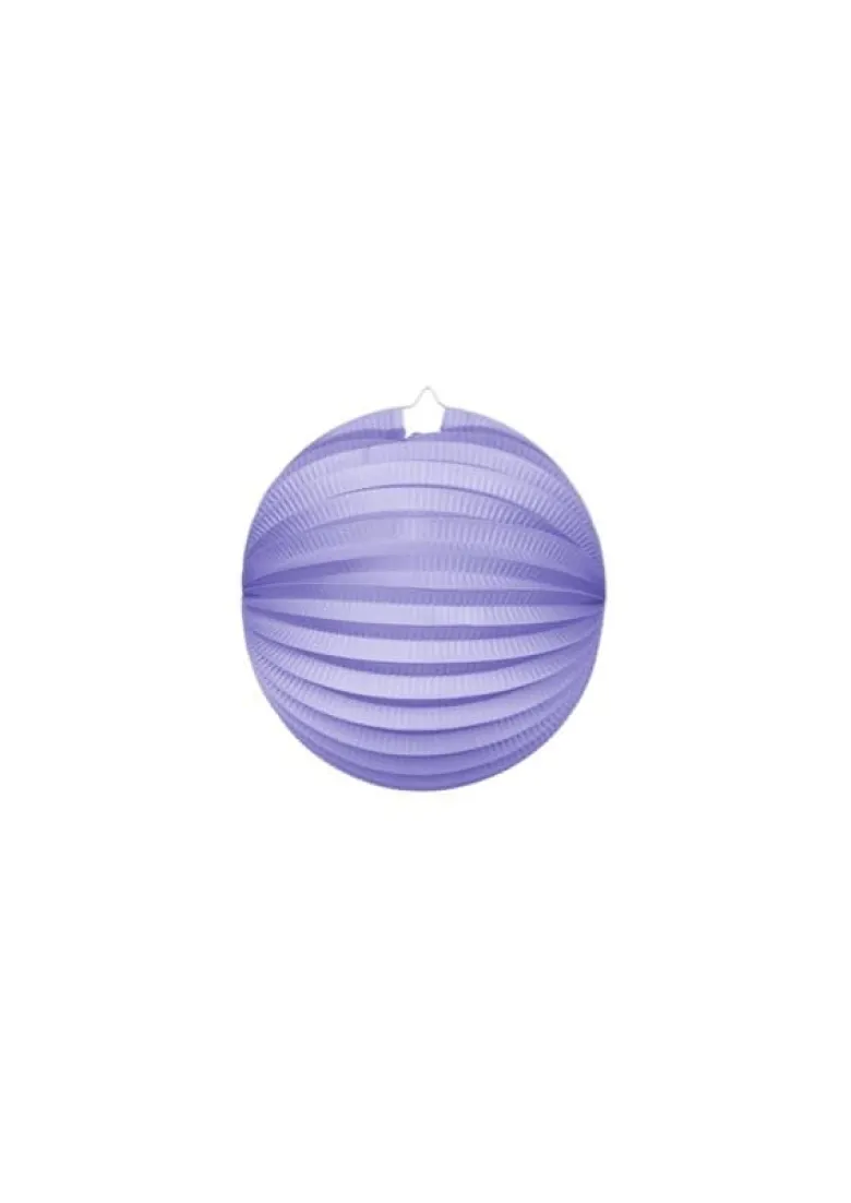 Rund Papirlanterne I Lavendel, 25cm