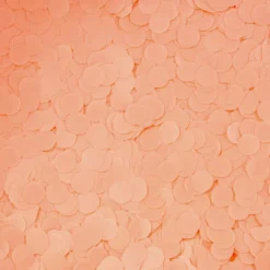 Rund Satin Abrikos Konfetti 1 cm, 14gr
