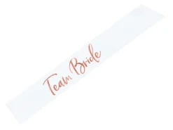 Sash Team Bride, Hvid, 75 cm