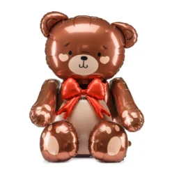 Siddende Bamse Ballon - Be my Valentine