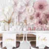 Skilte Til Stole - Bride Groom, Guld (2 Stk.)