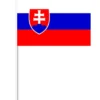 Slovakisk Papirflag på Pind, 27 x 20 cm