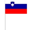 Slovensk Papirflag på Pind, 27 x 20 cm