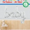 Sølv 'Baby' Folie Ballon