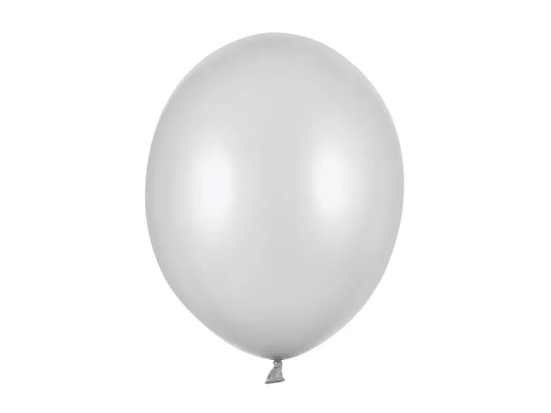 Sølv Ballon Metallisk, 30 cm