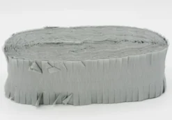 Sølv Flæse Crepebånd, 8 cm x 24 meter