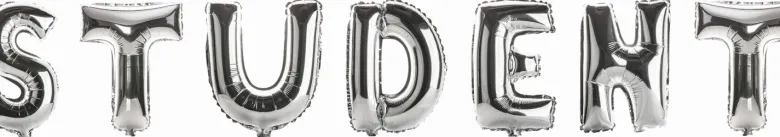 Sølv Student Folie Ballon Kit, stort