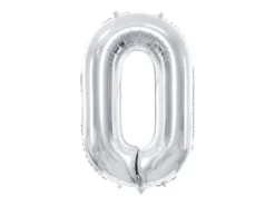 Sølv Tal Ballon 86 cm - 0