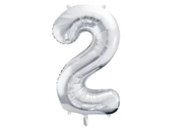 Sølv Tal Ballon 86 cm - 2