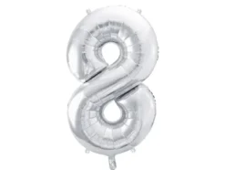 Sølv Tal Ballon 86 cm - 8