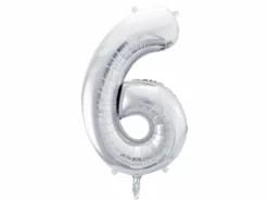 Sølv Tal Ballon 86 cm - 6