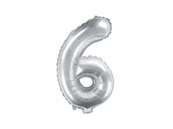 Sølv Tal Ballon 35 cm - 6