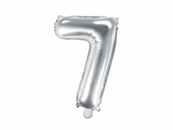 Sølv Tal Ballon 35 cm - 7