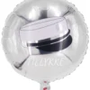 Sølv Tillykke Student Folie Ballon