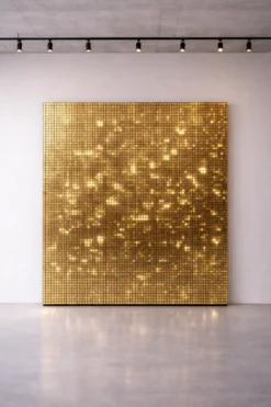 SolaAir Vægpanel - Pixel Guld #044