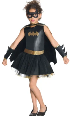 Sort Batgirl m/Guld Detaljer