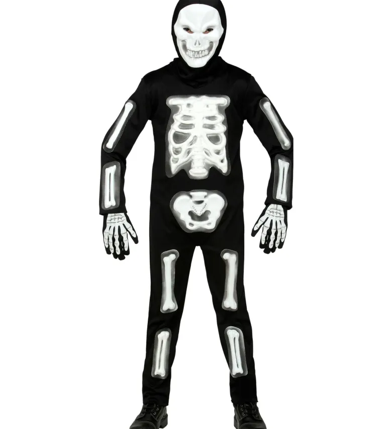 Sort 3D Skelet Jumpsuit